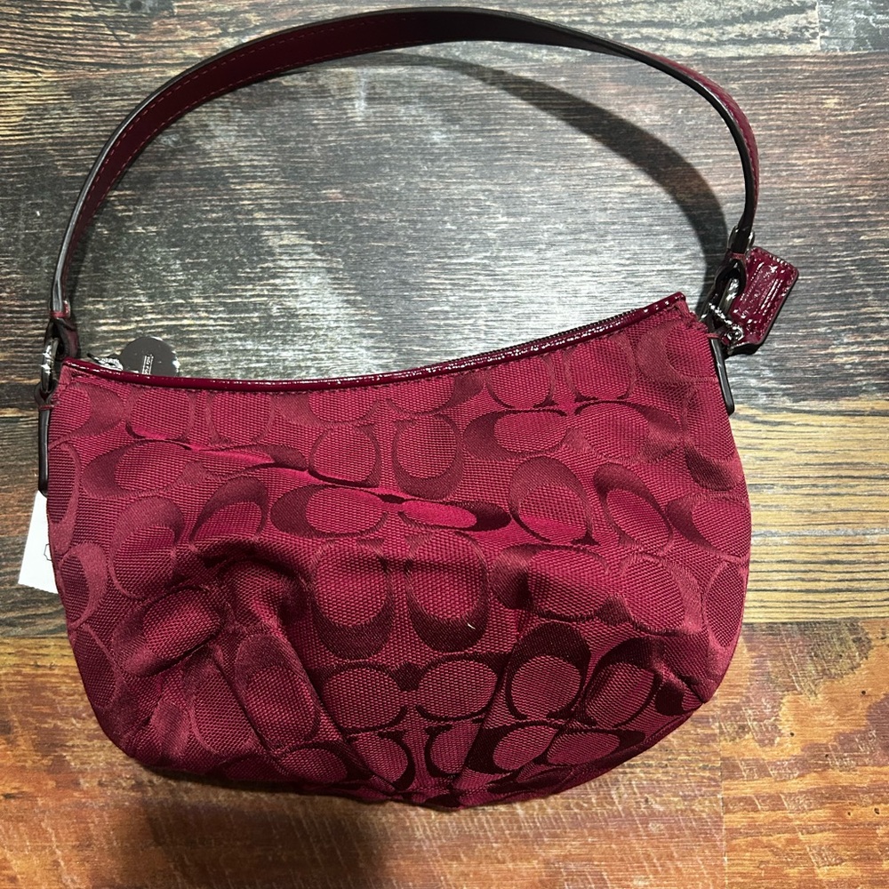 Coach Burgundy Shoulder Bag